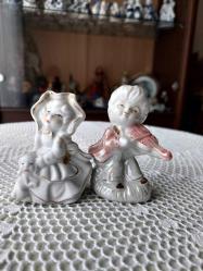 İkili Porselen El Boyama Biblo Takım