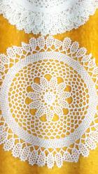 VINTAGE 6 ADET EL İŞİ  DANTEL SEHPA ÖRTÜSÜ