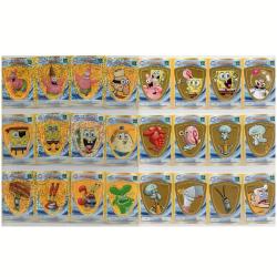 Sünger Bob Square Pants Viacom Nickelodeon - Cora Match Belgique Belçika 24 Adet Sticker Etiket Kullanılmamış - 2014