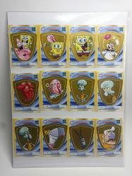 Sünger Bob Square Pants Viacom Nickelodeon - Cora Match Belgique Belçika 24 Adet Sticker Etiket Kullanılmamış - 2014