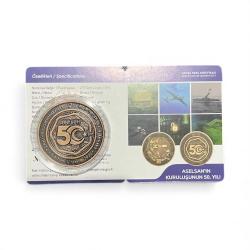 ASELSAN’ın Kuruluşunun 50.Yılı Hatıra Parası Darphane Sertifikalı