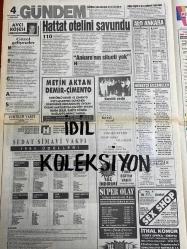 HÜRRİYET 2 GAZETESİ GAZETESİ DOĞUM GÜNÜ GAZETESİ (TURKİSH NEWSPAPER) - 20 TEMMUZ 1994 -Ahmet Hattat - Hüseyin Keten - Metin Sertoglu - Oğuz - Dr. Günöz Tezmen - Dr. Muhemmet Nejad - Ali Şimşek - Ayla Selvi - Serap Sapaz - Hasan Eylen - Karen - Bülent Bilgiç - Erkan Eker - Tomris Ovali - Tarık Tarcan - Kerim Aydın Erdem - Ayşe Tütülay - Sandra Dee - Robert Culp Hattat Çankaya Oteli’ni savundu - Belediye Meclisi’nde tartışma - Dayakçıya soruşturma - Sibel patlamaya hazır - Çalıntı tüfekle kaçak avlanırken yakalandılar - Felçli Oğuz evden atıldı - Güzel gelişmeler - İdrar yolu iltihapları - Cinsel soğukluğun çözümü - Onu unutamıyorum - Mahalle kavgası - Çamkoru karavan turizmine açılıyor - Keçiören’de pazar kavgası - Hattat otelini savundu - Ankara’nın silueti yok - KKTC Güzellik Yarışması - Sıcağı sıcağına dehşet görüntüler - Binbir Surat pembe dizi gibi - Televizyonumuz 22 yaşında - Yaşgünü eğlencesi - İlk günden bir demet - Buz üstünde 5 sıcak gün - Zengin olsaydım - Ersin’den al haber