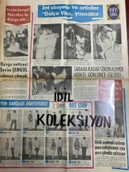 HAFTA SONU GAZETESİ DOĞUM GÜNÜ GAZETESİ (TURKİSH NEWSPAPER) - 16 KASIM 1967 - Yıl:1 Sayı:43- Yeni Çıkan Plaklar listesi -Zeki Müren-Fikret Hakan-Sevda Ferdağ-Tamer Yiğit-Zaliha-Sadıç Zaliha-Gülibin Eray-Peri-Han-Sevim Şengül-Durul Gence-Şahınbaş-Fatma Girik-İbrahim Solmaz-Ayla Gürses-George Lutrow-Altan Armağan-Jean Simmons-Richard Burton-Liz Taylor-Bayan Bayar-Bulent Karacan-Ali Şükrü-Muhterem Nur-Kemal İnci-Ümit Yaşar  Konsomatris ile başbaşa-Onunla tek müşterek yönümüz sevmek oldu-Tamer Yiğit’le barıştı diye Fikret Hakan Sevda Ferdağı dövdü-Zaliha eski menajeri ile kavga etti-Futbolcuların rekabeti aşk sahasına döküldü-Gülibin Eray Mısır’da beş film çevirecek-Eray’ın çevireceği filmler renkli sinemaskop olacak-Sevim Şengül Peri-Han ile kavga etti-Kavga neticesi Sevim Şengül sahneye çıkmadı-Jet sosyete ve artistler Dolce Vita yaşadılar-Durul Gence ve balerin-Şahınbaş ile İsviçreli-Kendilerinden geçmişler-Sabaha kadar süren alemde herkes gönlünce eğlendi-Yeni dansları öğretiyoruz