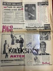 HAFTA SONU GAZETESİ DOĞUM GÜNÜ GAZETESİ (TURKİSH NEWSPAPER) - 16 KASIM 1967 - Yıl:1 Sayı:43- Yeni Çıkan Plaklar listesi -Zeki Müren-Fikret Hakan-Sevda Ferdağ-Tamer Yiğit-Zaliha-Sadıç Zaliha-Gülibin Eray-Peri-Han-Sevim Şengül-Durul Gence-Şahınbaş-Fatma Girik-İbrahim Solmaz-Ayla Gürses-George Lutrow-Altan Armağan-Jean Simmons-Richard Burton-Liz Taylor-Bayan Bayar-Bulent Karacan-Ali Şükrü-Muhterem Nur-Kemal İnci-Ümit Yaşar  Konsomatris ile başbaşa-Onunla tek müşterek yönümüz sevmek oldu-Tamer Yiğit’le barıştı diye Fikret Hakan Sevda Ferdağı dövdü-Zaliha eski menajeri ile kavga etti-Futbolcuların rekabeti aşk sahasına döküldü-Gülibin Eray Mısır’da beş film çevirecek-Eray’ın çevireceği filmler renkli sinemaskop olacak-Sevim Şengül Peri-Han ile kavga etti-Kavga neticesi Sevim Şengül sahneye çıkmadı-Jet sosyete ve artistler Dolce Vita yaşadılar-Durul Gence ve balerin-Şahınbaş ile İsviçreli-Kendilerinden geçmişler-Sabaha kadar süren alemde herkes gönlünce eğlendi-Yeni dansları öğretiyoruz