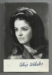 TÜRK HALK MÜZİĞİ SANATÇISI ALİYE AKKILIÇ ORİJİNAL ESKİ FOTOĞRAF...