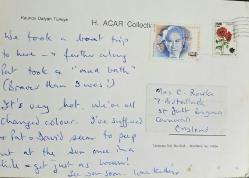 T.C. Muğla, Dalyan Kaya Mezarları Kartpostal. 