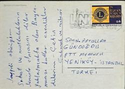 Avusturya Kartpostal. Lions Pullu, Çiçek Temalı (Postadan geçmiş.)