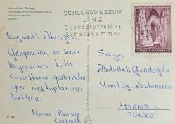 Avusturya Kartpostal. Linz Şehir Temalı (Postadan geçmiş.)