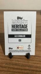 TOPPS MERLİN HERİTAGE 2023 ALEX GRİMALDO İMZALI SADECE /99 ADET ÜREİLMİŞ KART