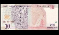 8.Emisyon 10 YTL B12 ÇİL ALTI KAĞIT PARA