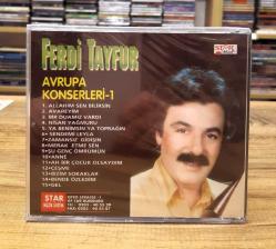FERDİ TAYFUR AVRUPA KONSERİ 1 CD STAR MÜZİK ALMANYA BASKI JELATİNLİ
