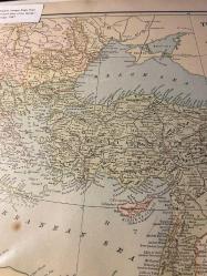 “Avrupa ve Asya’da Türk İmparatorluğu”  Haritası, Cram’s Unrivaled Atlas of the World, Chicago,1887.