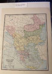 Avrupa’da Türkiye Haritası, Cram’s Unrivaled Atlas of the World, Chicago 1898