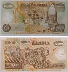 ZAMBİYA 500 KWACHA ÇİL