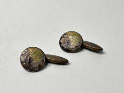 Antika Kol Düğmesi - Çift Düğme - İşlemeli MOdel - Çok Eski