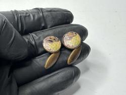 Antika Kol Düğmesi - Çift Düğme - İşlemeli MOdel - Çok Eski