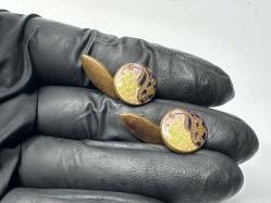 Antika Kol Düğmesi - Çift Düğme - İşlemeli MOdel - Çok Eski