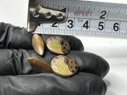 Antika Kol Düğmesi - Çift Düğme - İşlemeli MOdel - Çok Eski