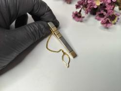 Kravat İğnesi - Altın Gümüş Renkli Kravat İğnesi