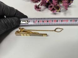 Kravat İğnesi - Altın Gümüş Renkli Kravat İğnesi