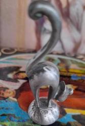 Antika gümüş 800 ayar Kedi minyatür biblo