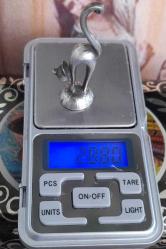 Antika gümüş 800 ayar Kedi minyatür biblo