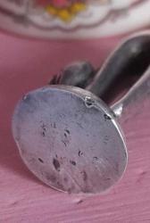 Antika gümüş 800 ayar Kedi minyatür biblo