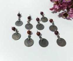 Antika Osmanlı Para Kolye Ucu - Eski Para Takı Tasarım Malzemesi - Kolye Ucu - Özel Tasarım Kolye - Takı Obje