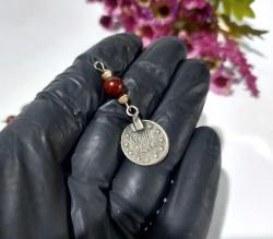 Antika Osmanlı Para Kolye Ucu - Eski Para Takı Tasarım Malzemesi - Kolye Ucu - Özel Tasarım Kolye - Takı Obje