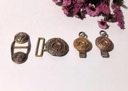 Antika Kemer Tokası Gümüş Renkli Ay Yıldız Kemer Süsü - Tasarım Askeri Ürün