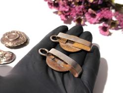 Antika Kemer Tokası Gümüş Renkli Ay Yıldız Kemer Süsü - Tasarım Askeri Ürün