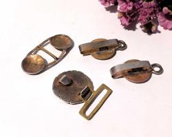 Antika Kemer Tokası Gümüş Renkli Ay Yıldız Kemer Süsü - Tasarım Askeri Ürün