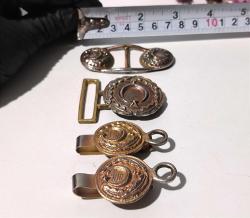 Antika Kemer Tokası Gümüş Renkli Ay Yıldız Kemer Süsü - Tasarım Askeri Ürün