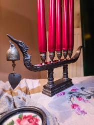 LOT.17 » Efsane Viking Bronz Şamdan