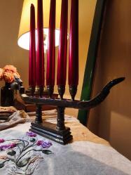 Efsane Viking Bronz Şamdan