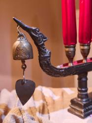 Efsane Viking Bronz Şamdan