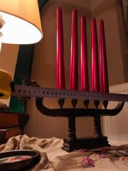 Efsane Viking Bronz Şamdan