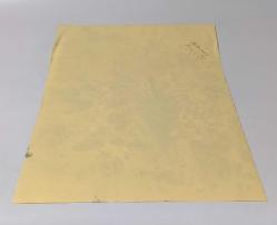 Ebru Sanatı - El İşi Ebru - Çiçek Desenli - Duvar Dekoru - Sanatçı: Muhammed Aydın - 2013 Tarihli - Karanfil - Yeşil - Kırmızı Renkli