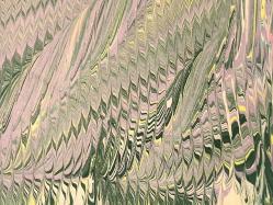 Ebru Sanatı - El İşi Ebru - Desenli - Duvar Dekoru - Sanatçı: Muhammed Aydın - 2013 Tarihli - Karanfil - Yeşil - Sarı Renkli