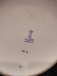 Antika Batı Alman Porselen Tankart Kaiser Damgalı