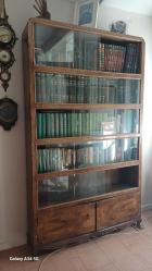 ANTİKA KÜTÜPHANE & VİTRİN ( Orijinal Art Deco Tarzı Cam Kapaklı )