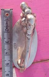 Antika gümüş 800 ayar Aslan minyatür biblo