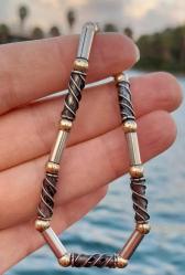 Tasarım gümüş 925 ayar boncuklu bileklik