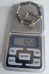 Tasarım gümüş 925 ayar boncuklu bileklik