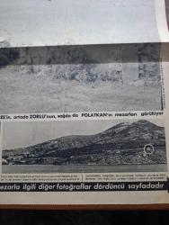 Son Aktüalite Gazetesi - Turkish Newspaper - 30 Haziran 1966 - Türk basınında İlk defa Son yayınlıyor İmralı'da 3 mezar - solda Adnan Menderes'in ortada Fatin Rüştü Zorlu'nun sağda da Hasan polatkan'ın mezarları görülüyor - Mahkumlar Adası İmralı harita - İstiklal Savaşı'ndan sonra Rumların kaçması ile boş kalan İmralı Adası mahkumlar Adası haline getirilmiştir - İmralı adası'ndaki cezaevi tesislerinden bir kısmı yukarıdaki fotoğrafta görülüyor - İmralı Adası tamamen cezaevine aittir - yılın foto romanı Caniler Kralı Killing hazine peşinde - Emine bacıya göre yarınki falınız - eğlence köşesi - transistörlü cihazlarınızdan altın ses almak için Berec altın seri - Afrika'da kadın sattım anlatan Deniz Yıldırımok yazan Gökşin Sipahioğlu Yazı Dizisi - aşkımı çalamazsın foto roman - atasözü yarışması - Marakaz vapuru mudanya'ya giderken her perşembe günü imralı adası'na uğrar fotoğraf - vapur İmralı'ya yaklaşırken genellikle yolcular küpeşteden fotoğrafta daire içine alınmış mezarı seyreder