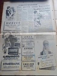 Milliyet Gazetesi - Turkish Newspaper - 1 Ocak 1964 - yeni yıl karikatürleri - Noel Baba Karikatür - bir yılbaşı hikayesi her şerrin sonu hayırdır yazan Adnan Tahir - Grundig radyo - Neşe çikolata şekerleme fabrikası yeni yılınızı kutlar - Zambo ciklet çikolata yeni yılınızı kutlar - yeni yıl için Kehanette bulunan Gürcü bacıya göre 3. Koalisyon ömürlü olacak - tarihin en büyük müneccimi Nostradamusa göre 1964'te Dünyada neler olacak - dünyada yılın adamı John Fitzgerald Kennedy -  Türkiye'de yılın adamı İsmet İnönü - Dallas cinayeti Kennedy'e sıkılan kurşun - mutlu akü yeni yılınızı kutlar - 1964 takvimi - 1964 yılı sizin için acaba nasıl geçecek - Pirelli yeni yılınızı kutlar - sinema dünyasının meşhurlarından seçme sözler - Sophia Loren - Anita Ekberg - yılın kadınları Valentino Tereşkova Christiane Keeler ve Bayan Ngo Dinh Nhu - apikoğlu kardeşler yeni yılınızı kutlar - 20 21 Mayıs rejime karşı bir hareket - Talat Aydemir Adalet huzurunda fotoğraf - Sümerbank