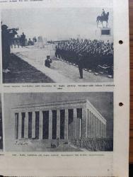 Yeni Sabah Gazetesi - Turkish Newspaper - 10 Kasım 1953 - Atatürk'ün portresi çizimi tam sayfa çizen Ratip Tahir - Anıtkabir inşaatının tarihçesi - bugün büyük Atatürk'ün Aziz naaşının nakledileceği Anıtkabir'in umumi manzarası Fotoğrafı - fotoğrafı çeken Hüseyin Ezer - inşaatın temeli 10 Ocak 1944'te atılmış ve Anıtkabir Ata'nın 15 ölüm yıldönümüne yetiştirilmiştir - Atanın tabutu muvakkat kabirden çıkarılırken - Arslanlı yoldan geçilerek Anıtkabir'in esas binasına gelir Aziz Ata'nın naaşının konacağı bu yer Türk milletinin ebedi ziyaretgahı olacaktır - Atatürk'ün 15. Ölüm yıldönümünde son dakikaları yazan Kadircan Kaflı - Atatürk bir seyahatinde fotoğraf - Atatürk'ün Aziz naşını ziyaret eden istanbulluları ağlarken görüyoruz fotoğraf - İstanbul Üniversitesi bahçesine dikilecek heykelin maketi fotoğraf - Reisicumhur Celal Bayar Atatürk'ün Etnografya müzesindeki muvakkat kabrine çelenk koyarken -  Atatürk şuuru yazan Cahit Tanyol - Arslanlı yol fotoğraf