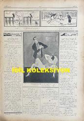 Osmanlıca Akbaba Mizah Dergisi-Gazetesi, Orijinal Dönem Basım, (Ottoman Magazine-Newspaper) - 29 Kasım 1923 - Sayı: 103 - Rumi: 29 Teşrin-i Sani 1339 - Hicri: 19 Rebiülahir 1342 - Düyun-ı Umumiye Temalı Karikatür: Osmanlı Saltanatının Türkiye Cumhuriyeti'ne Son Mirası - Laklakiyat: Ankara'ya Mektup 