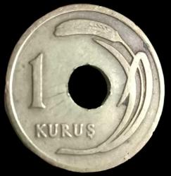 1948 Delikli 1 Kuruş