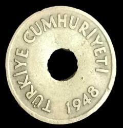 1948 Delikli 1 Kuruş